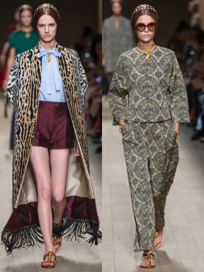 Valentino 2014年春夏高定系列
Valentino的Maria Grazia Chiuri和Pierpaolo Piccioli在本季作品中以歌剧作为设计灵感。黑色蕾丝礼服点缀鲜艳色彩的细节装饰，像舞台服装或者地方特色礼服。设计师想用一种非常典型的…