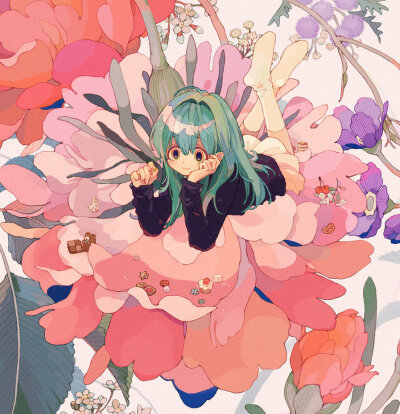 可爱的少女插画 / Tumblr beshinoe ​​​