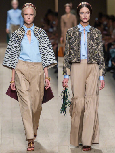 Valentino 2014年春夏高定系列
Valentino的Maria Grazia Chiuri和Pierpaolo Piccioli在本季作品中以歌剧作为设计灵感。黑色蕾丝礼服点缀鲜艳色彩的细节装饰，像舞台服装或者地方特色礼服。设计师想用一种非常典型的…