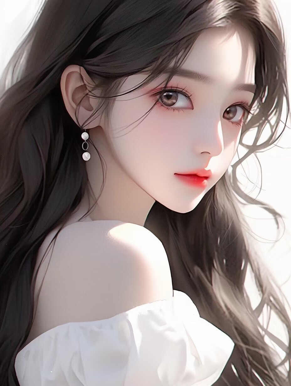 美人如花，情愫缱绻，与君相依相伴不离不弃。
