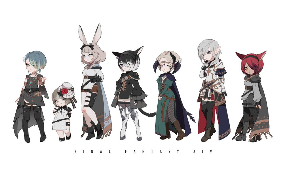 自キャラといつも遊んでくれるフレンドたち
#FF14