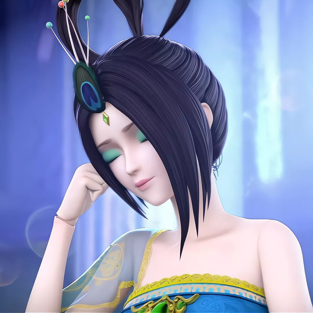 叶罗丽孔雀高清图片禁止二转