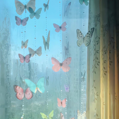 WeChat蝴蝶背景图