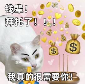 今年的工打完了！2023年的你辛苦啦！
转发这个发财猫猫，明年一定苦少少，钱多多！