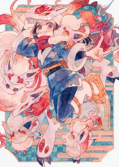水彩风的宝可梦~这风格太治愈啦(*´∀`*)
#精灵宝可梦# Twi:ohr_cn ​​​