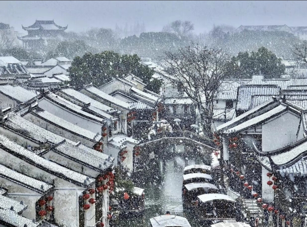 江南雪景