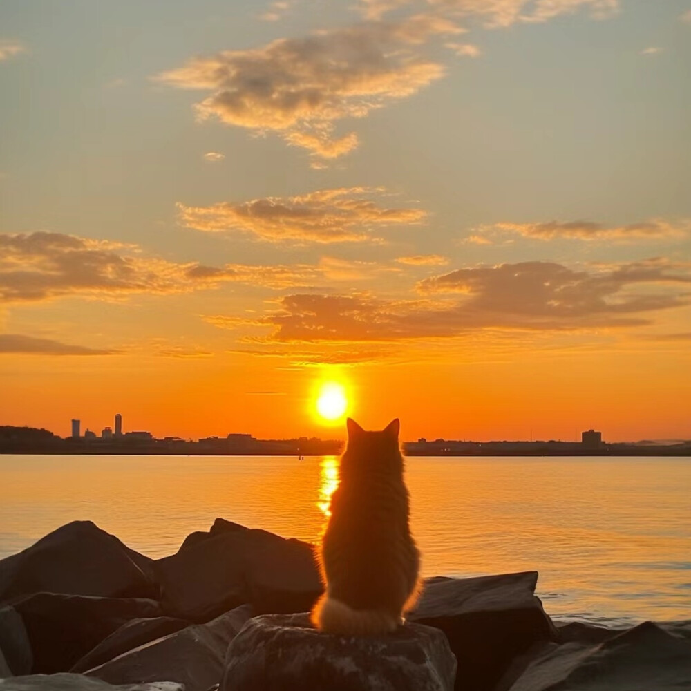 落日余晖背景图