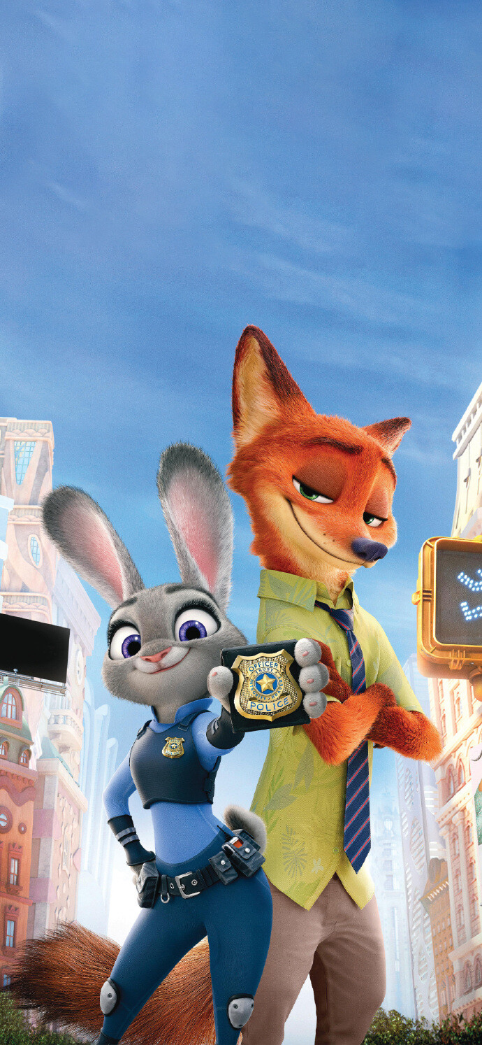 iPhone壁纸 迪士尼系列 疯狂动物城原生壁纸 一颗酸苹果的壁纸库