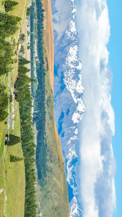 雪山遇上彩虹，见者好运
春风划过新西兰南阿尔卑斯山脉，在牛奶蓝的湖泊和繁花点缀间，触摸春天的温度
by.@Hobin-MK813