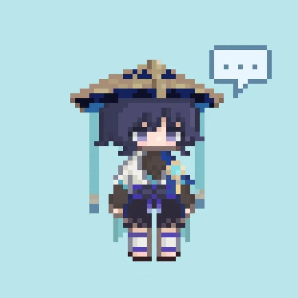 像素风原神图片散兵风神早柚