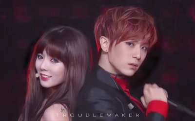 泫雅 张贤胜 trouble maker