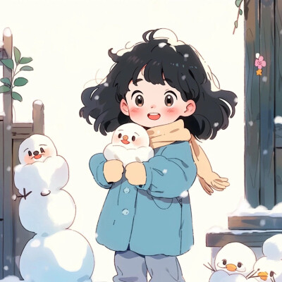 雪人与蓝色