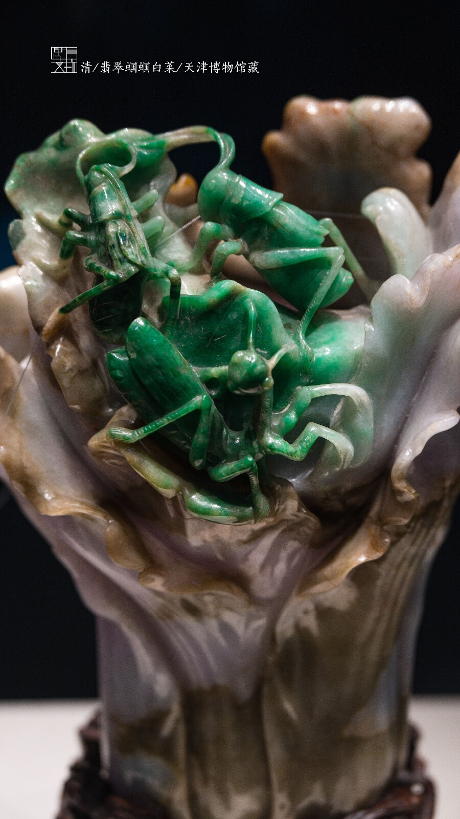清翡翠蝈蝈白菜