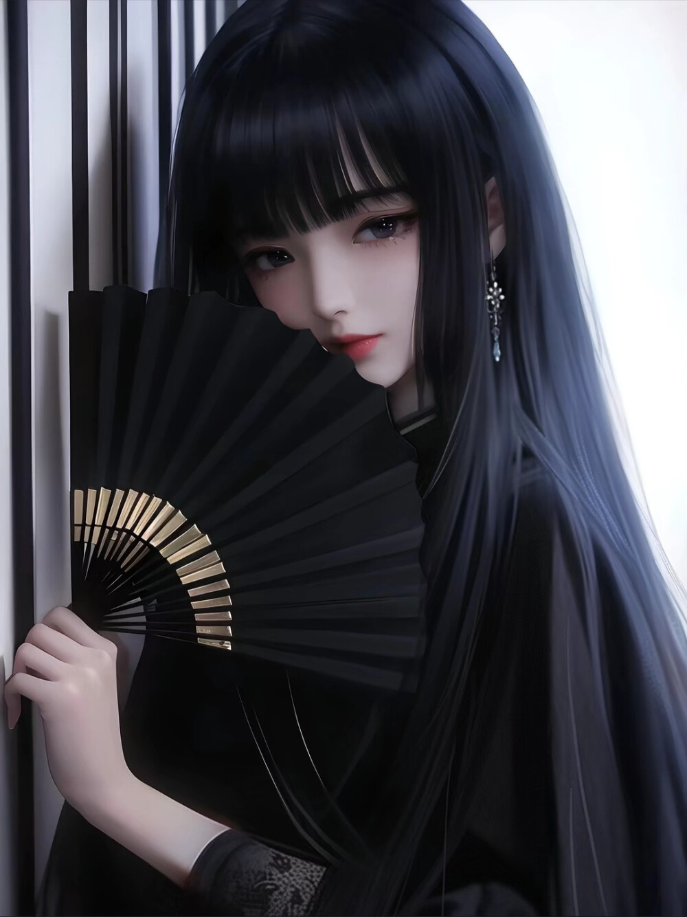 一眼沦陷黑衣绝美头像