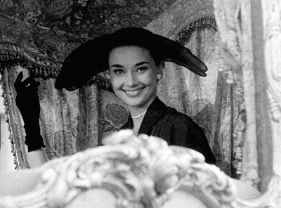 1953年电影《罗马假日》里的奥黛丽·赫本 ​​​