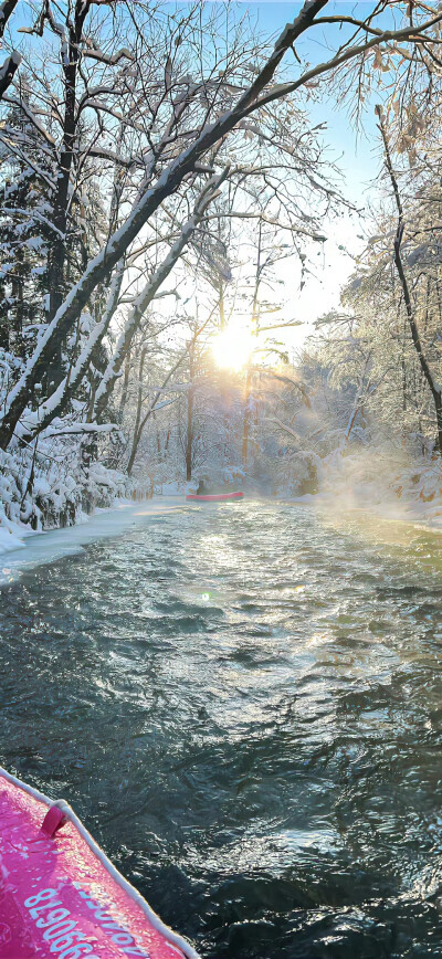 冬日雪景壁纸＃烟花＃生活＃摄影