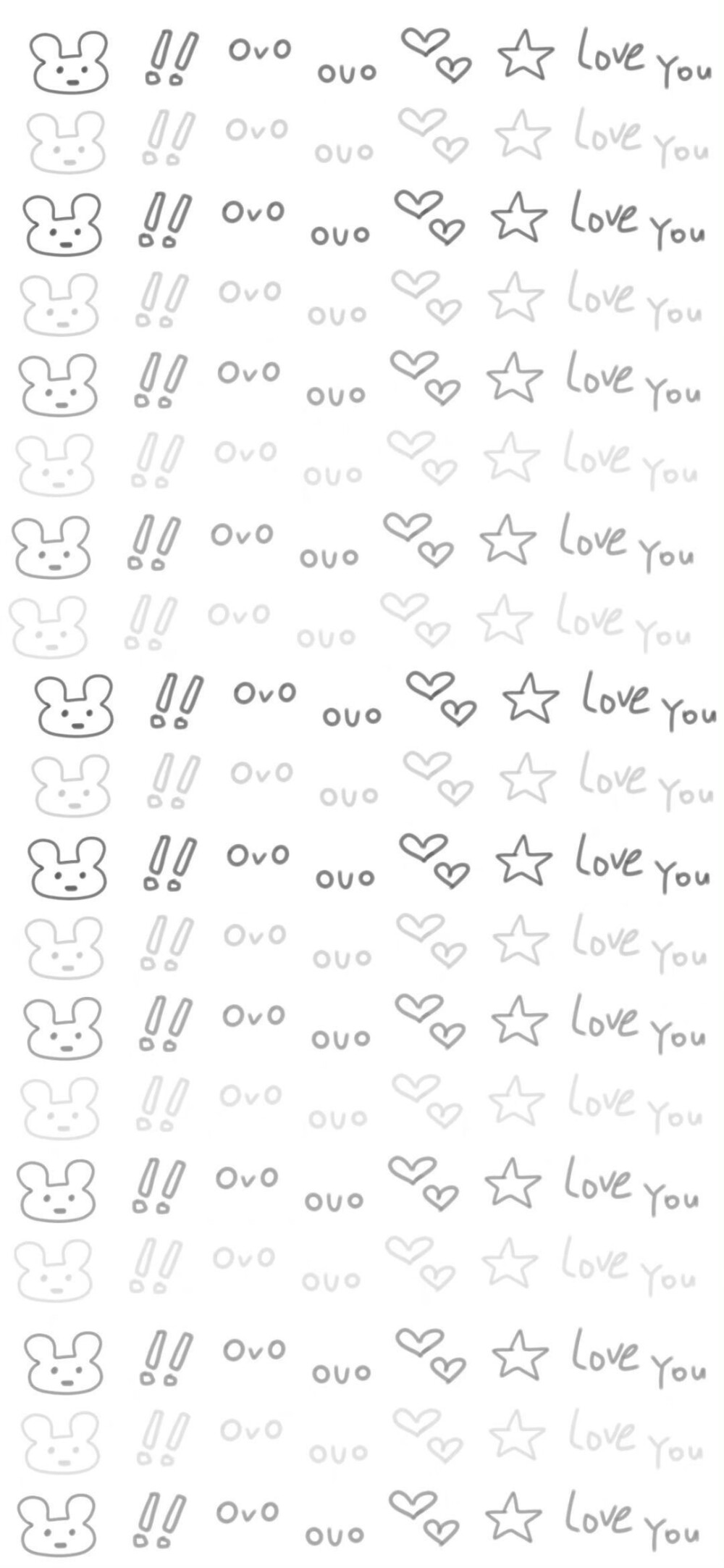 可爱平铺壁纸 当WeChat聊天背景也不错