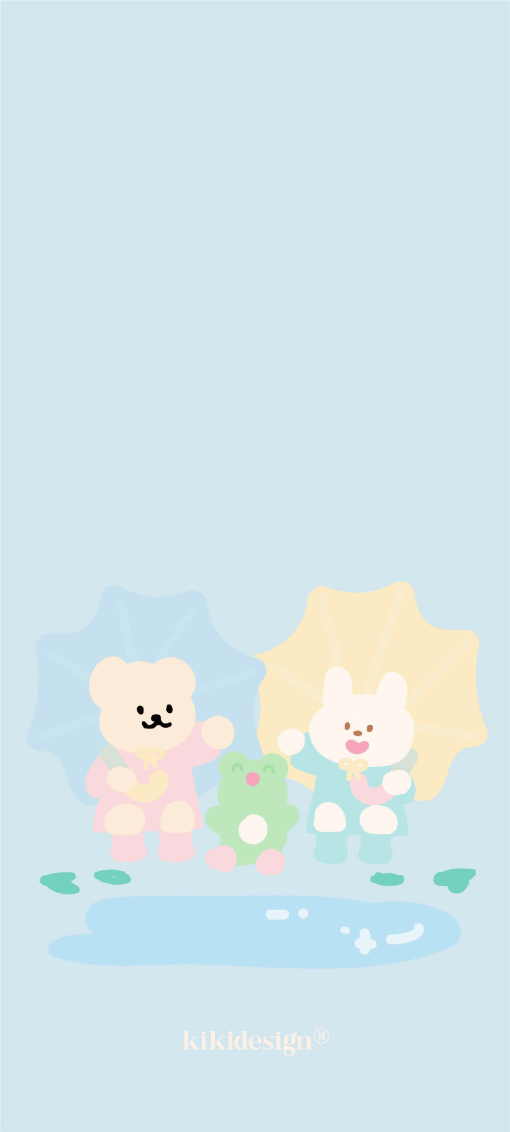 温柔奶油色彩可爱小熊壁纸 - 高清图片,堆糖,美图壁纸兴趣社区