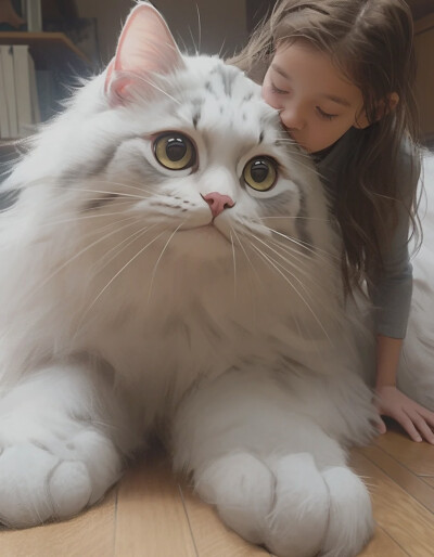 猫猫 狗狗 少女 女孩