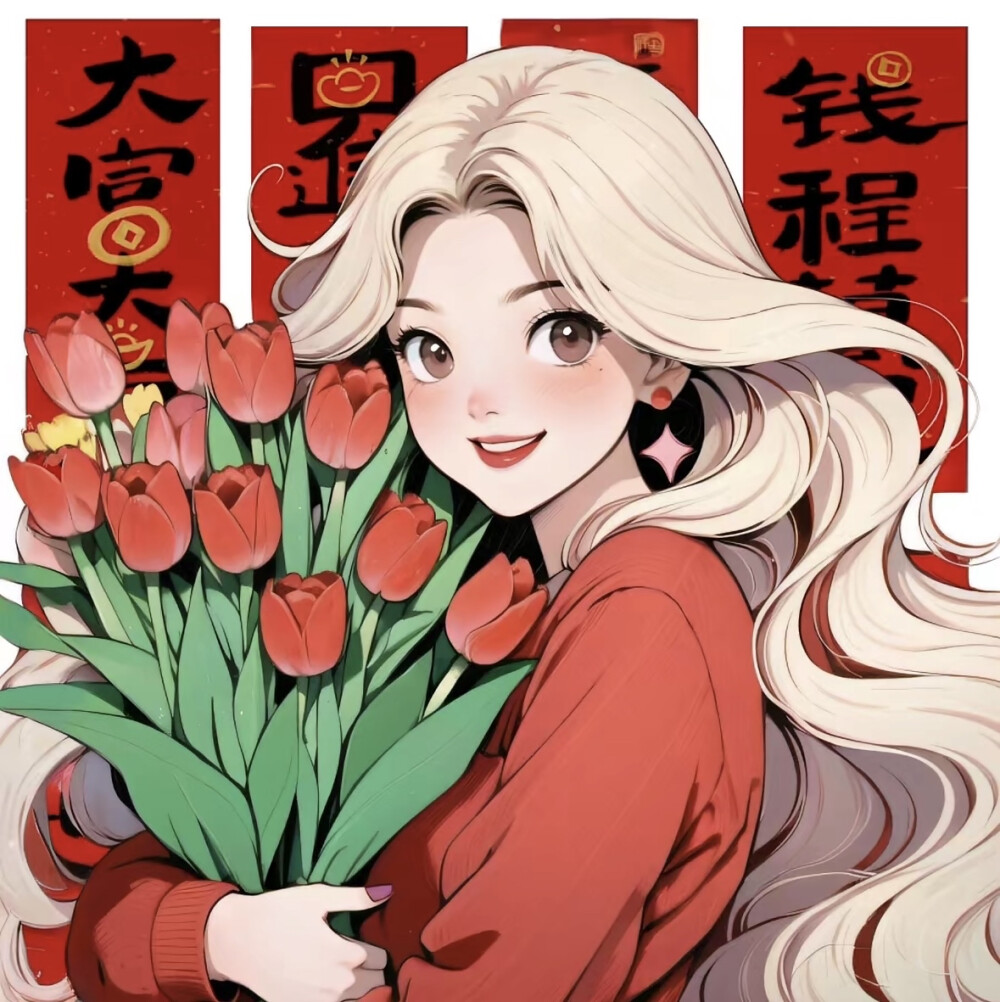 好运花姑娘头像