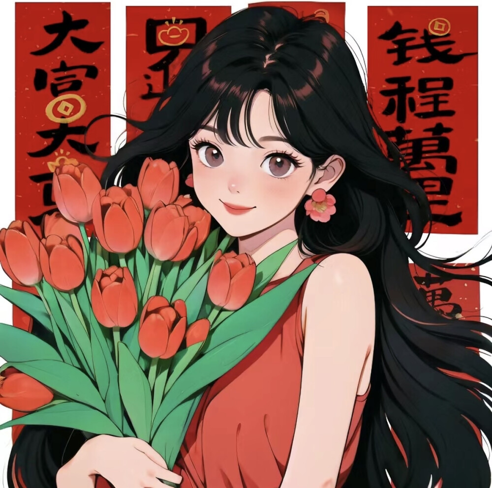 好运花姑娘头像