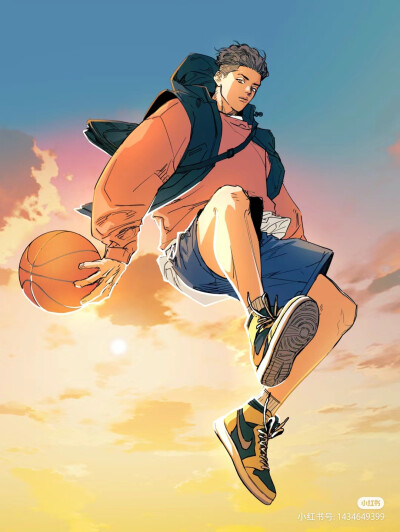灌篮高手，动漫，插画