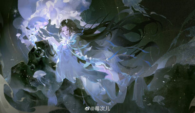 插画精选丨画师：莓次儿
＃百闻牌＃古风插画＃阴阳师手游