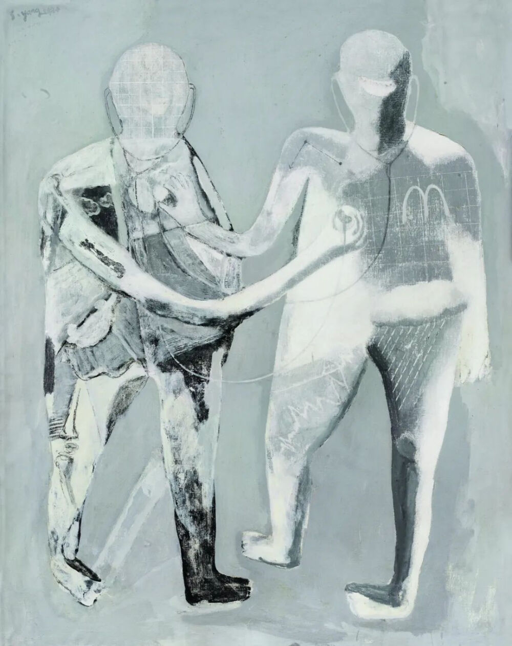 诊断-3
193×153cm，布面油画，1994年
