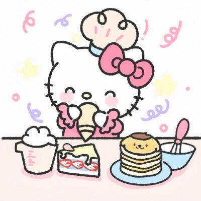 HelloKitty背景图 侵删