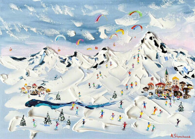 滑雪的季节。作者：Alena Shymchonak ​