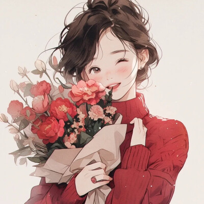 红红火火，情头闺蜜头像