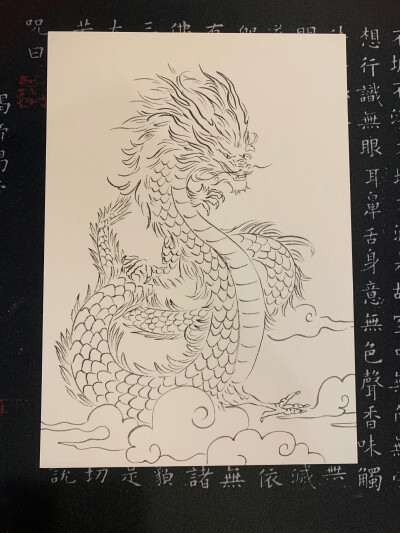 东方美学丨龙行大运
＃手绘＃国画＃壁纸＃龙年贺图