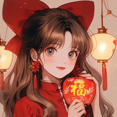 红色新年头像