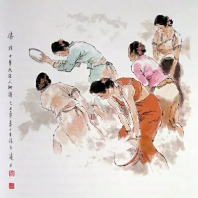 国画大师戴敦邦作品