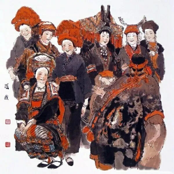 国画大师戴敦邦作品