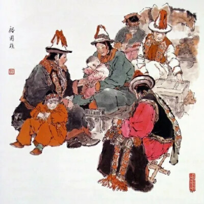 国画大师戴敦邦作品