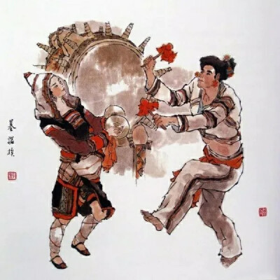 国画大师戴敦邦作品