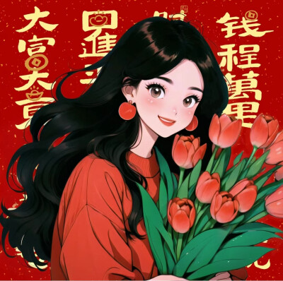 女生招财头像
转自:小红薯:谈子画