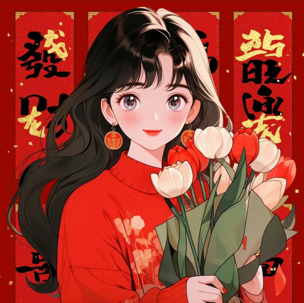 女生招财头像
转自:小红薯:谈子画