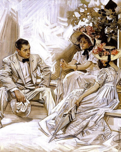 Leyendecker 插画作品