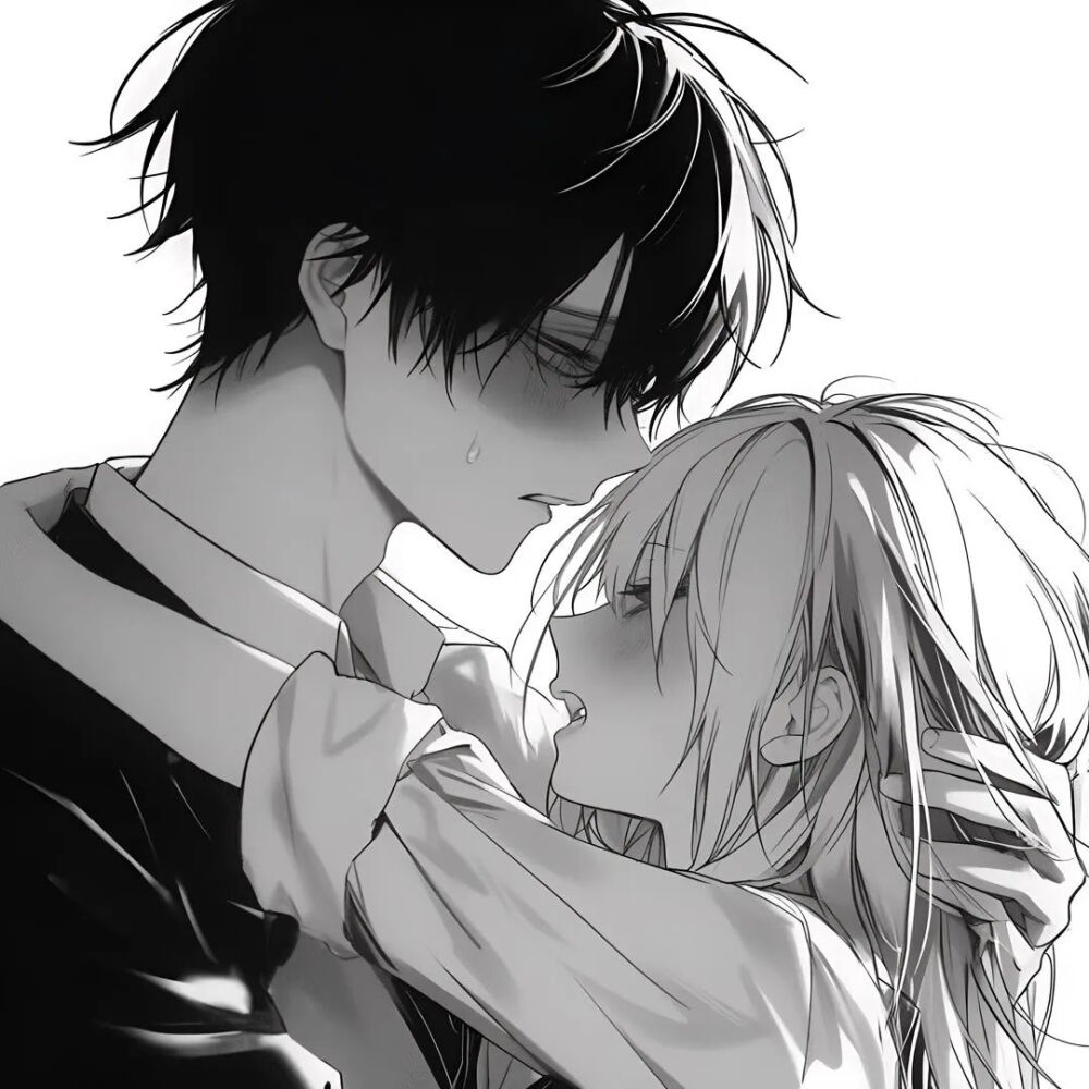 动漫情头黑白情头病娇美人