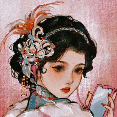 古风女头
画师：c豆腐脑c ​