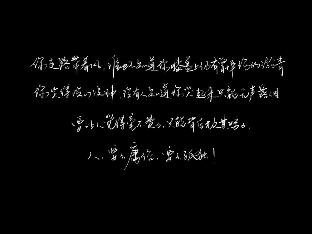 善书者自有风骨尽一身之力而颂之.