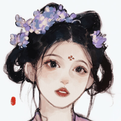 古风女头
画师：c豆腐脑c ​