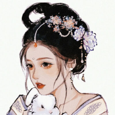 古风女头
画师：c豆腐脑c ​