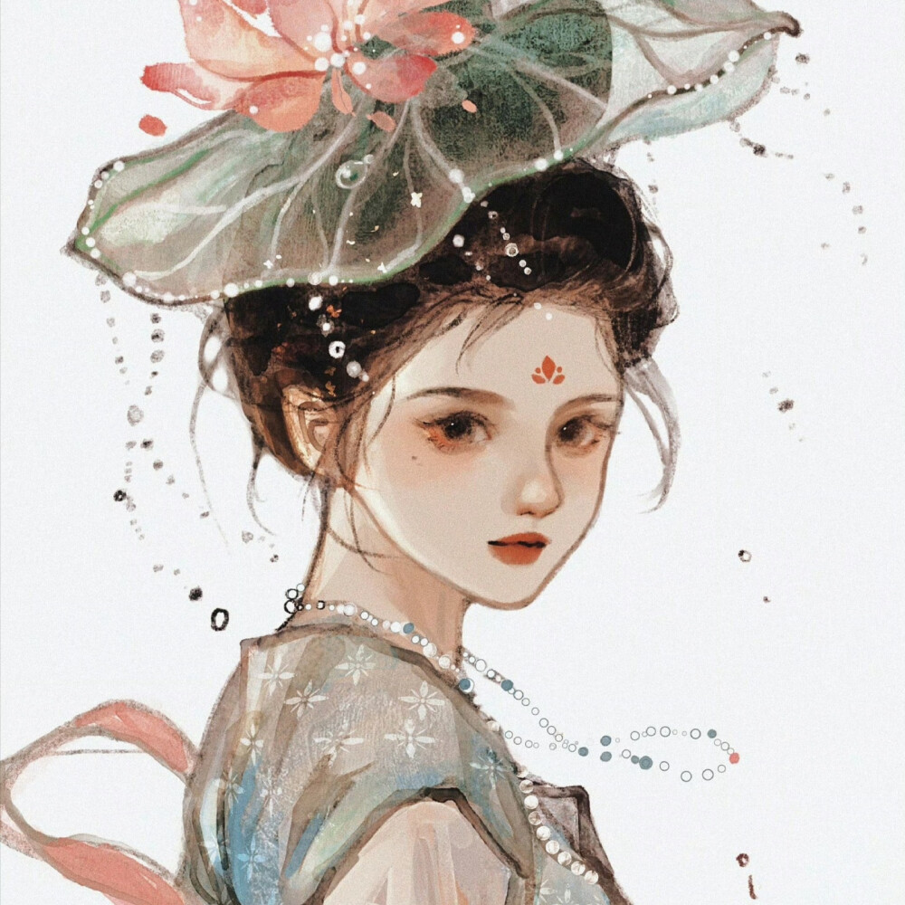 古风女头
画师：c豆腐脑c ​