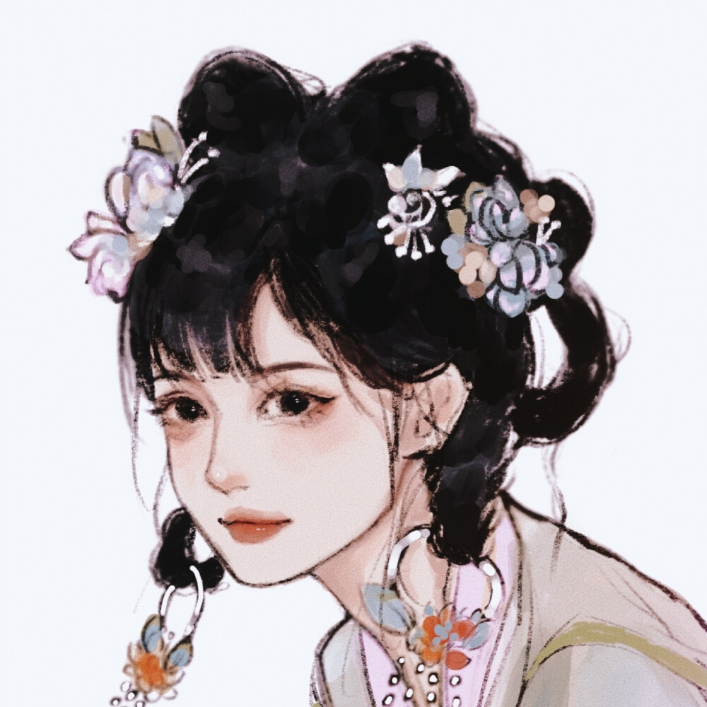 古风女头
画师：c豆腐脑c ​