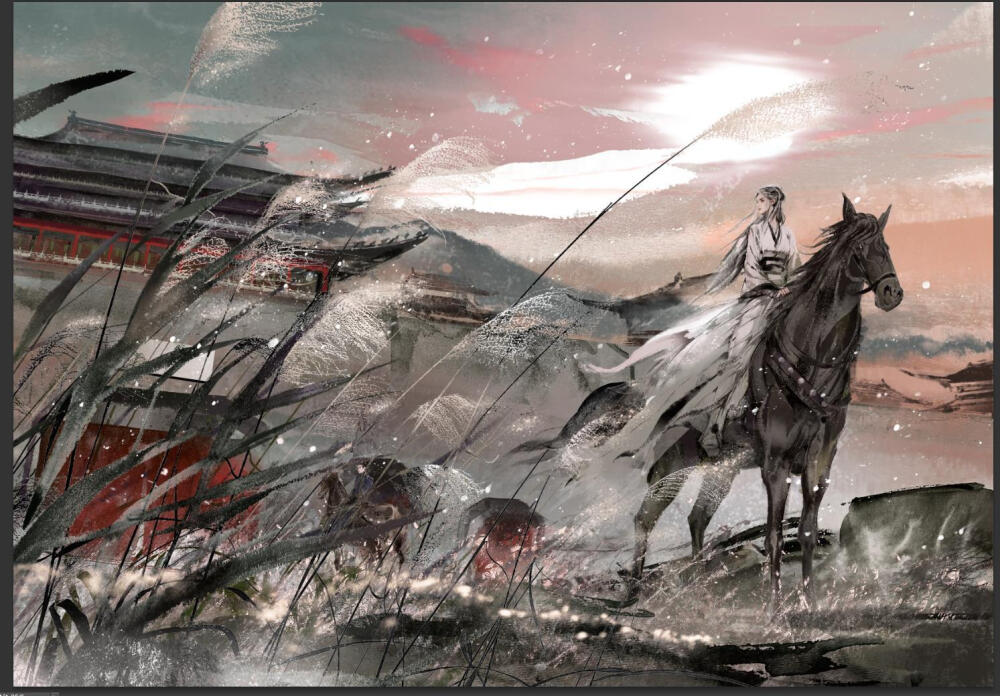 古风 插画
图源微博画师：长阳