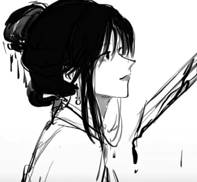 黑白女头