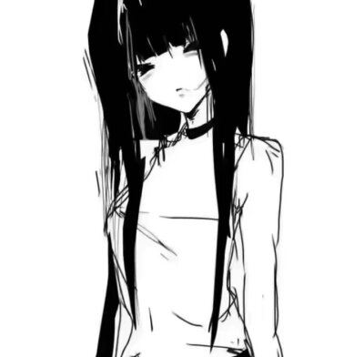 黑白女头